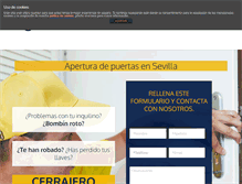 Tablet Screenshot of cerrajero-sevilla.es